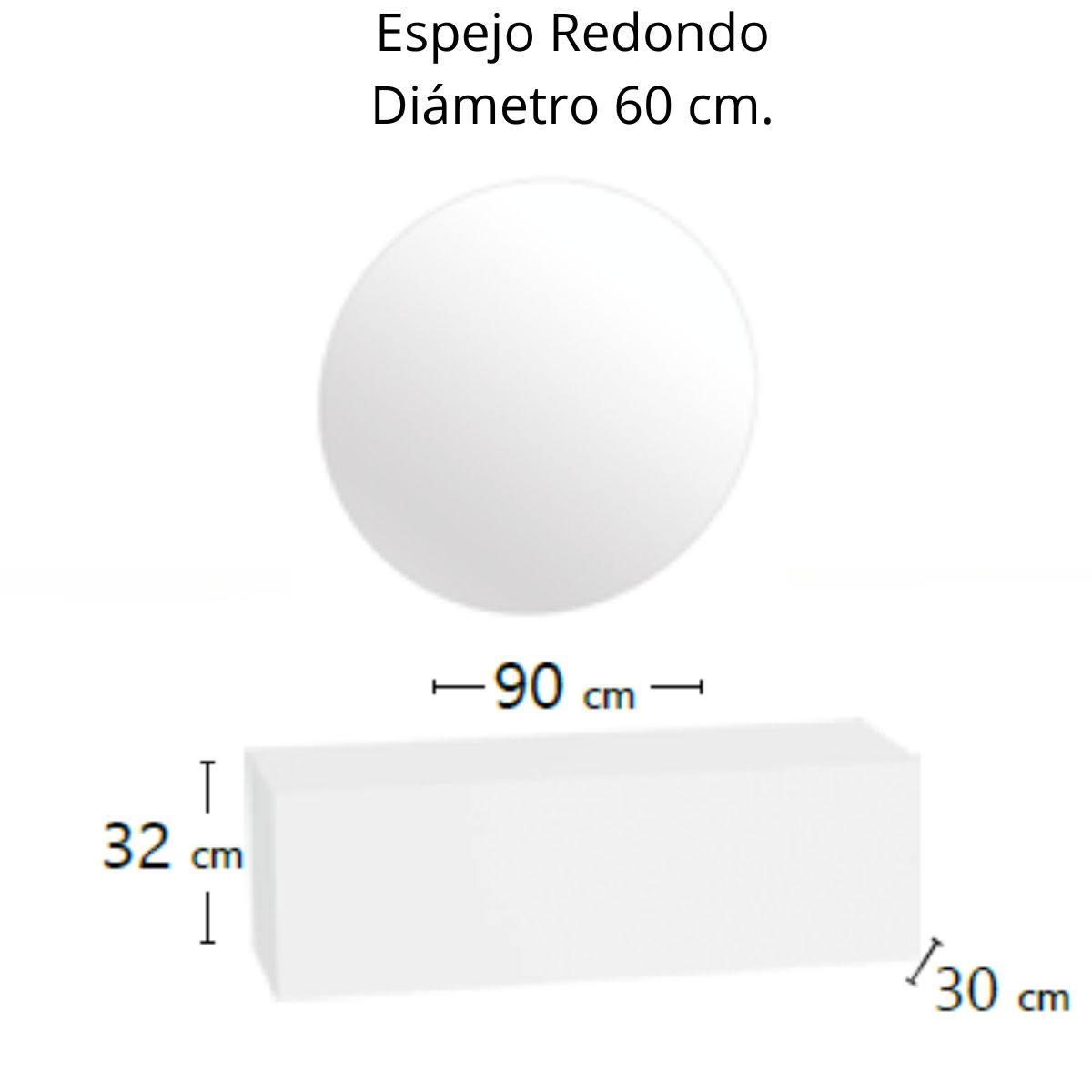 Recibidor de 90 cm 223