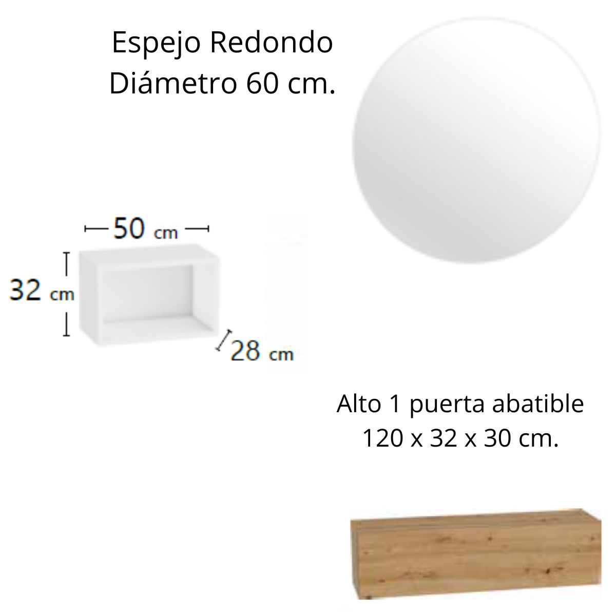 Recibidor de 120 cm 226