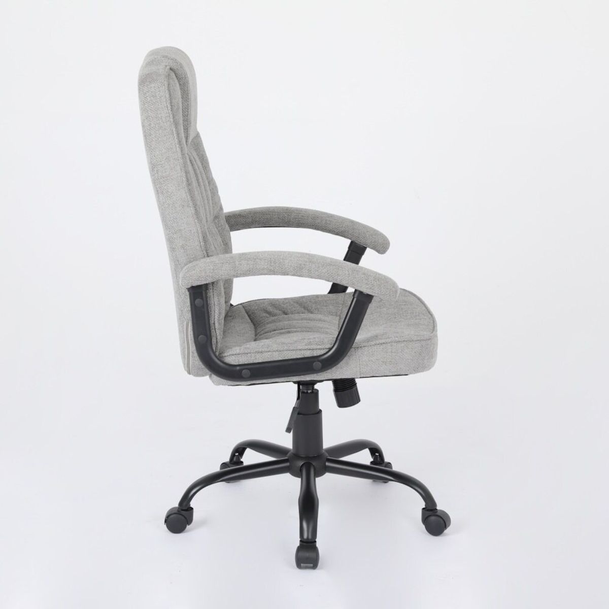 Silla de oficina tela gris clara-estructura negra modelo ODIN 