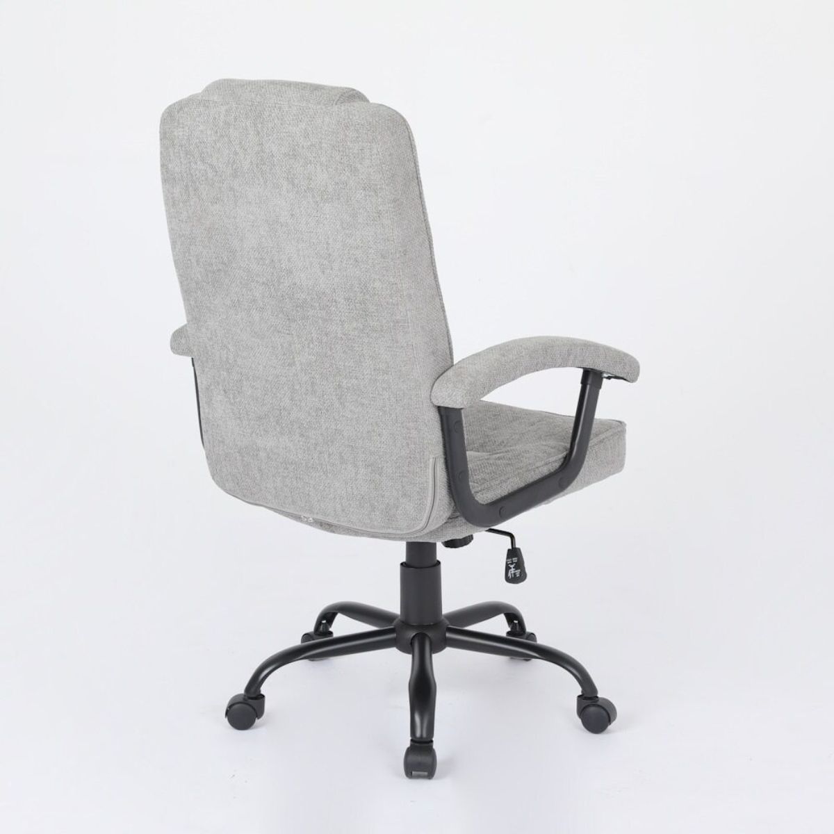 Silla de oficina tela gris clara-estructura negra modelo ODIN 
