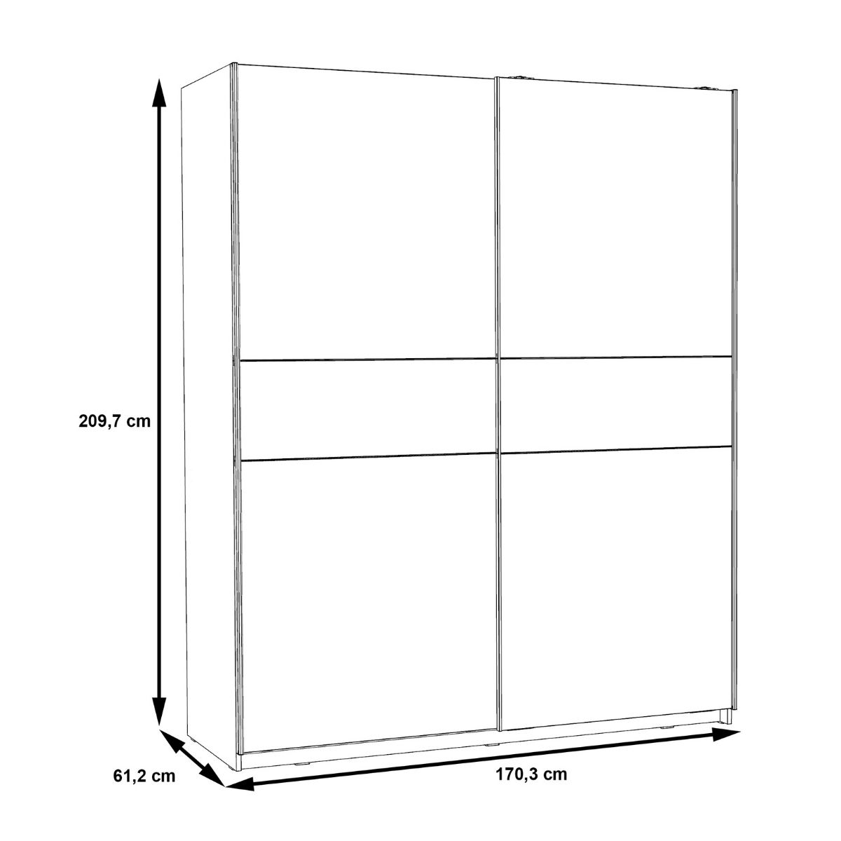 Armario de puertas correderas WINNER