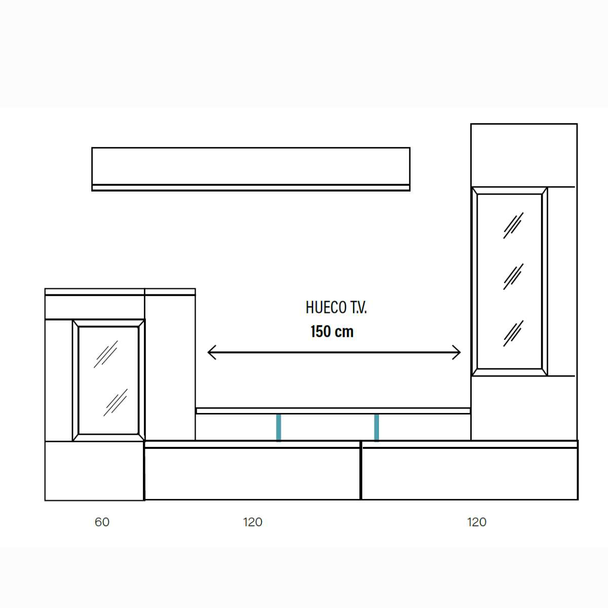 Mueble de salón ESTEIN 310