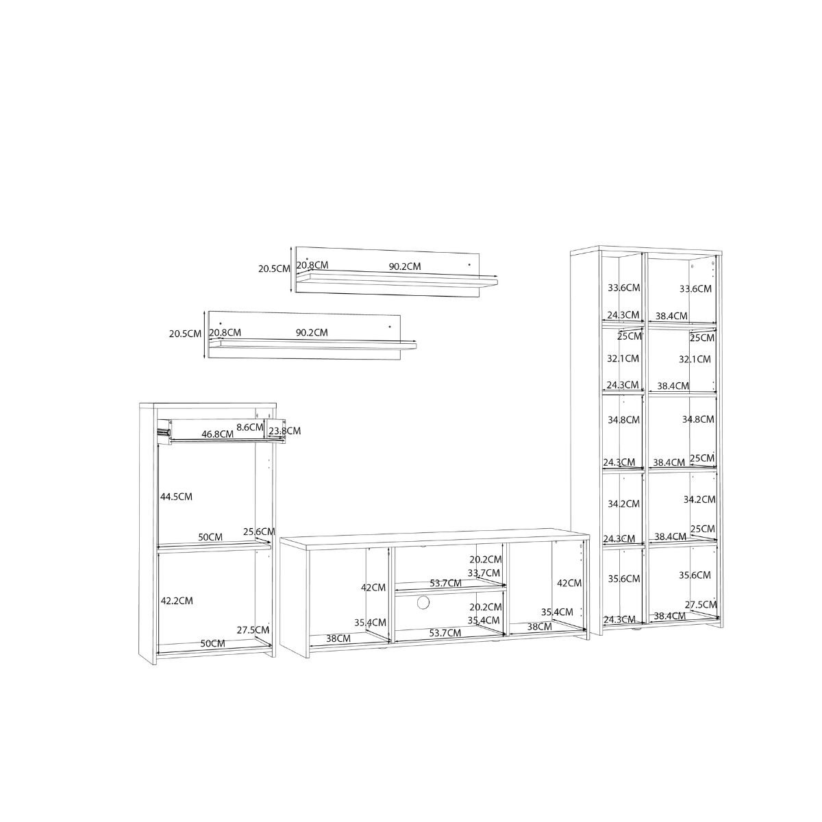 Composición salón PAOLO