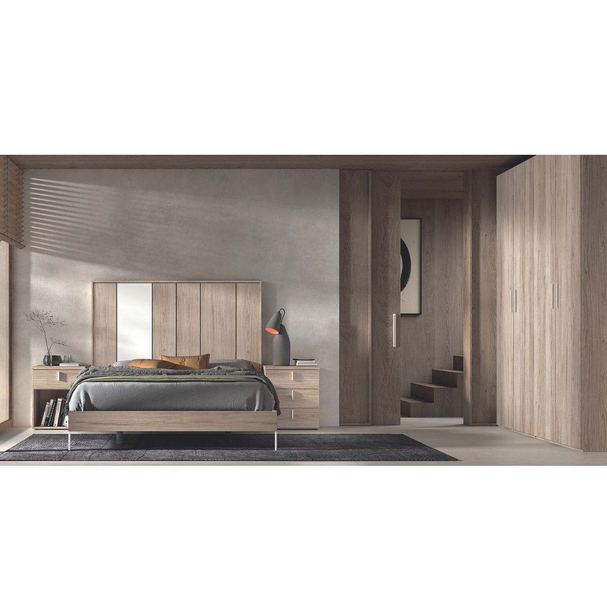 Cabecero y 2 mesitas MENDOL 17