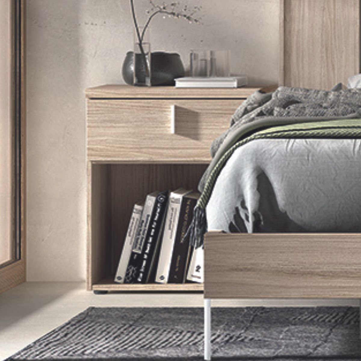 Cabecero y 2 mesitas MENDOL 17