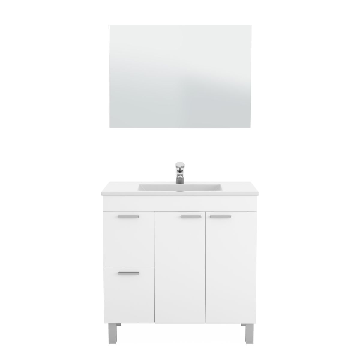 mueble lavabo 2 puertas + 2 cajones + espejo lavabo no incluido ACTIVA