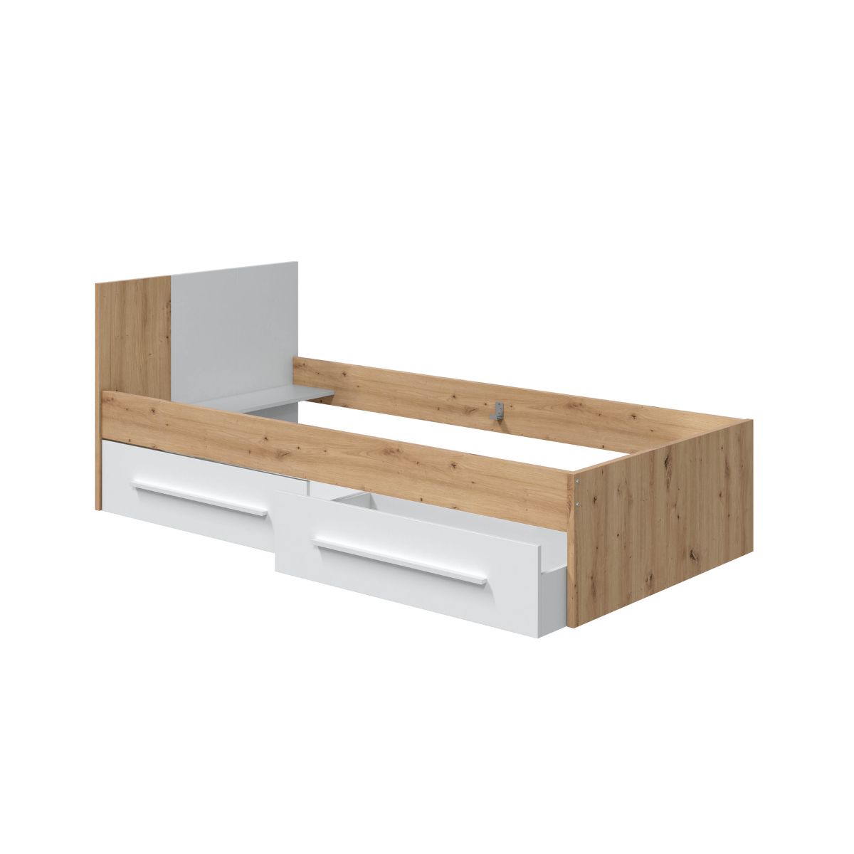 Cama juvenil con cabezal (sin somier + 2 cajones)(para colchón de 90 x 190 cm) AMBIENT