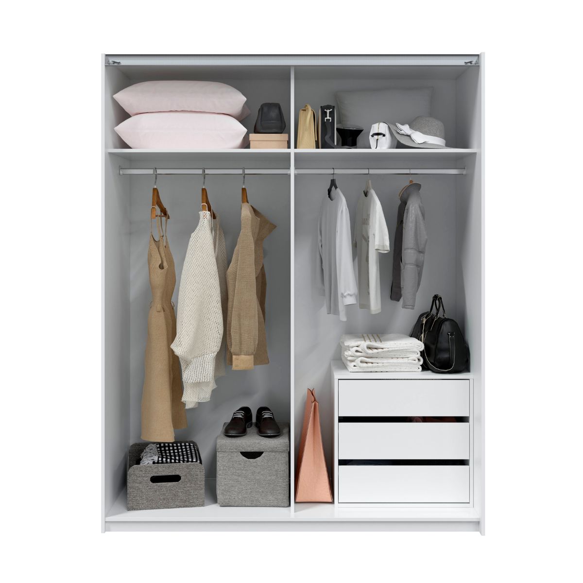Armario 2 puertas correderas 150 cm ARAY
