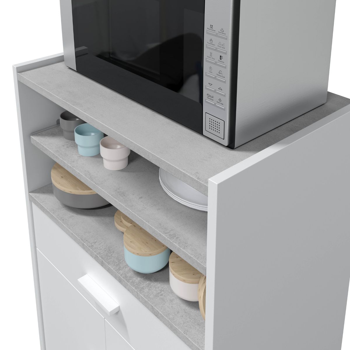 Mueble microondas 1 cajón + 2 puertas MENSAL