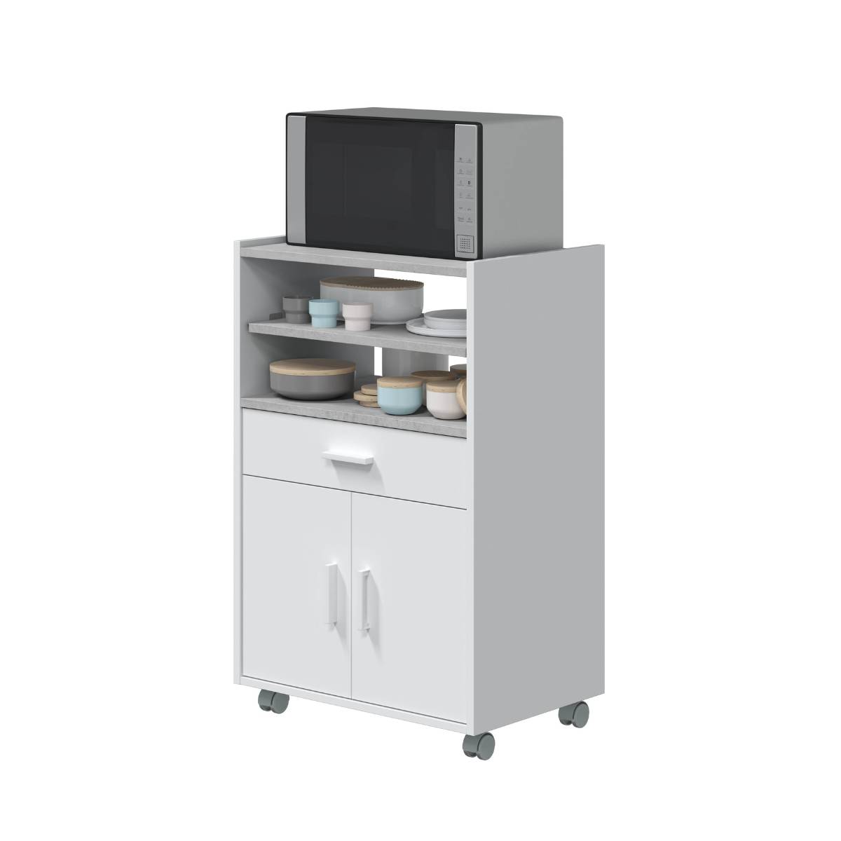 Mueble microondas 1 cajón + 2 puertas MENSAL