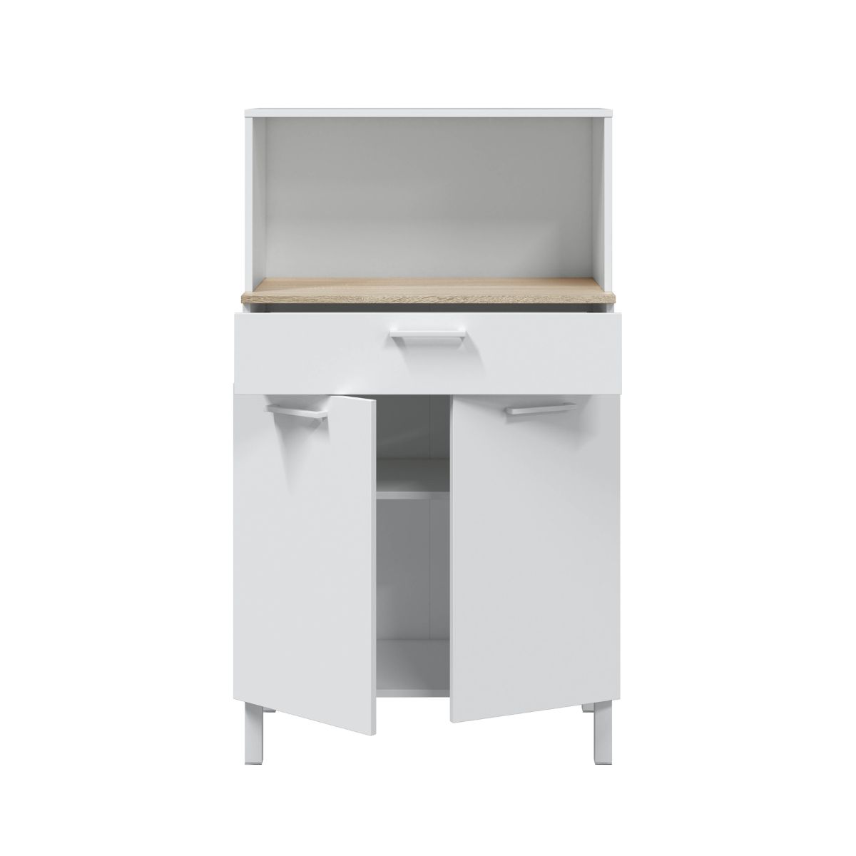 Mueble auxiliar cocina 2 puertas +1 cajón FLASH