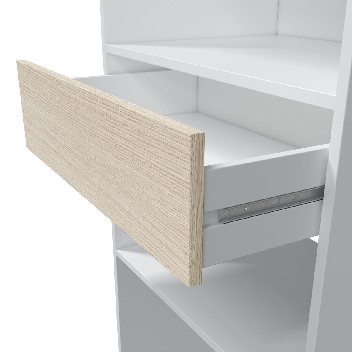 Armario-vestidor con estantería 60 cm + 2 barras HERMES