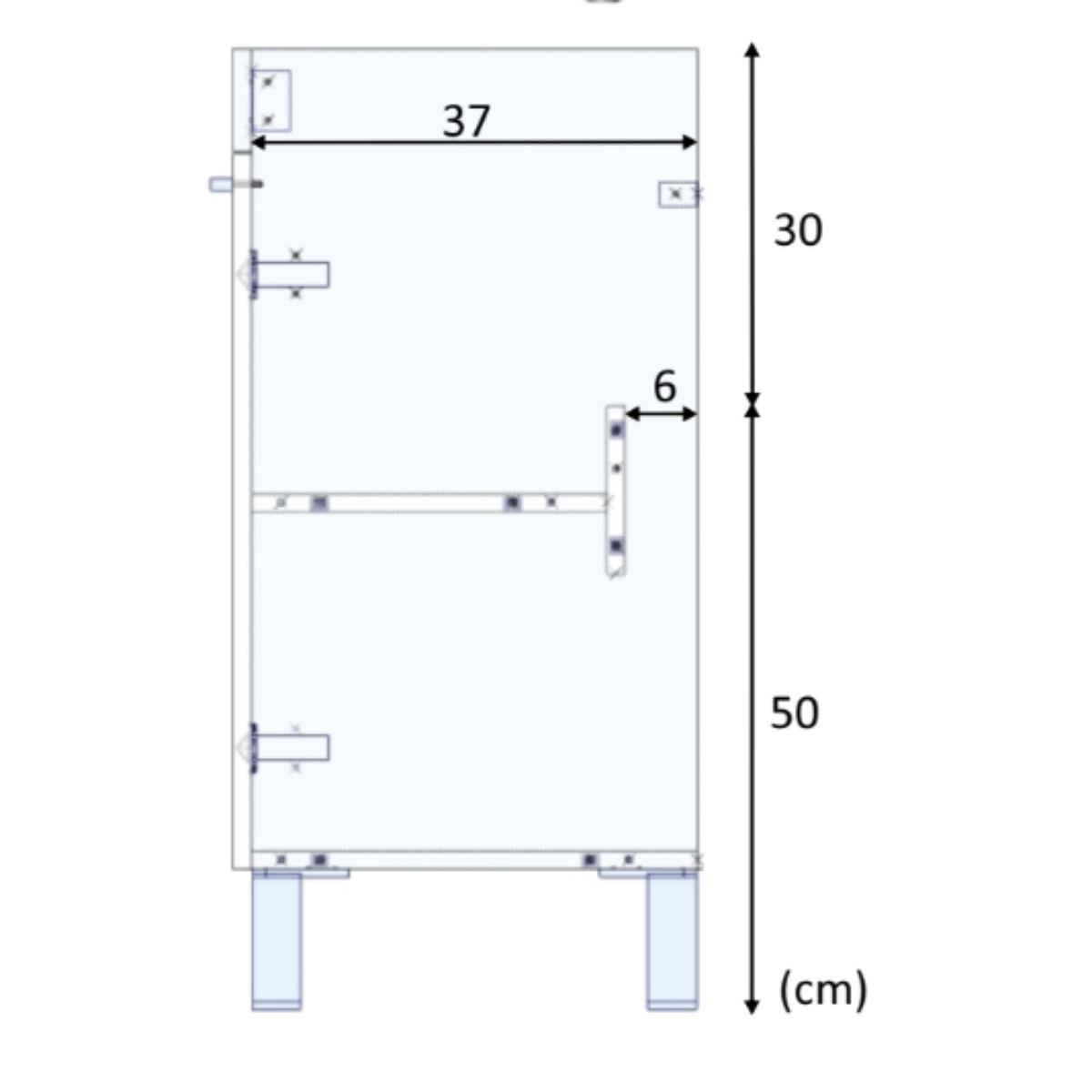 Mueble lavabo pequeño 2 puertas + espejo ( lavabo no incluído ) KONCRET