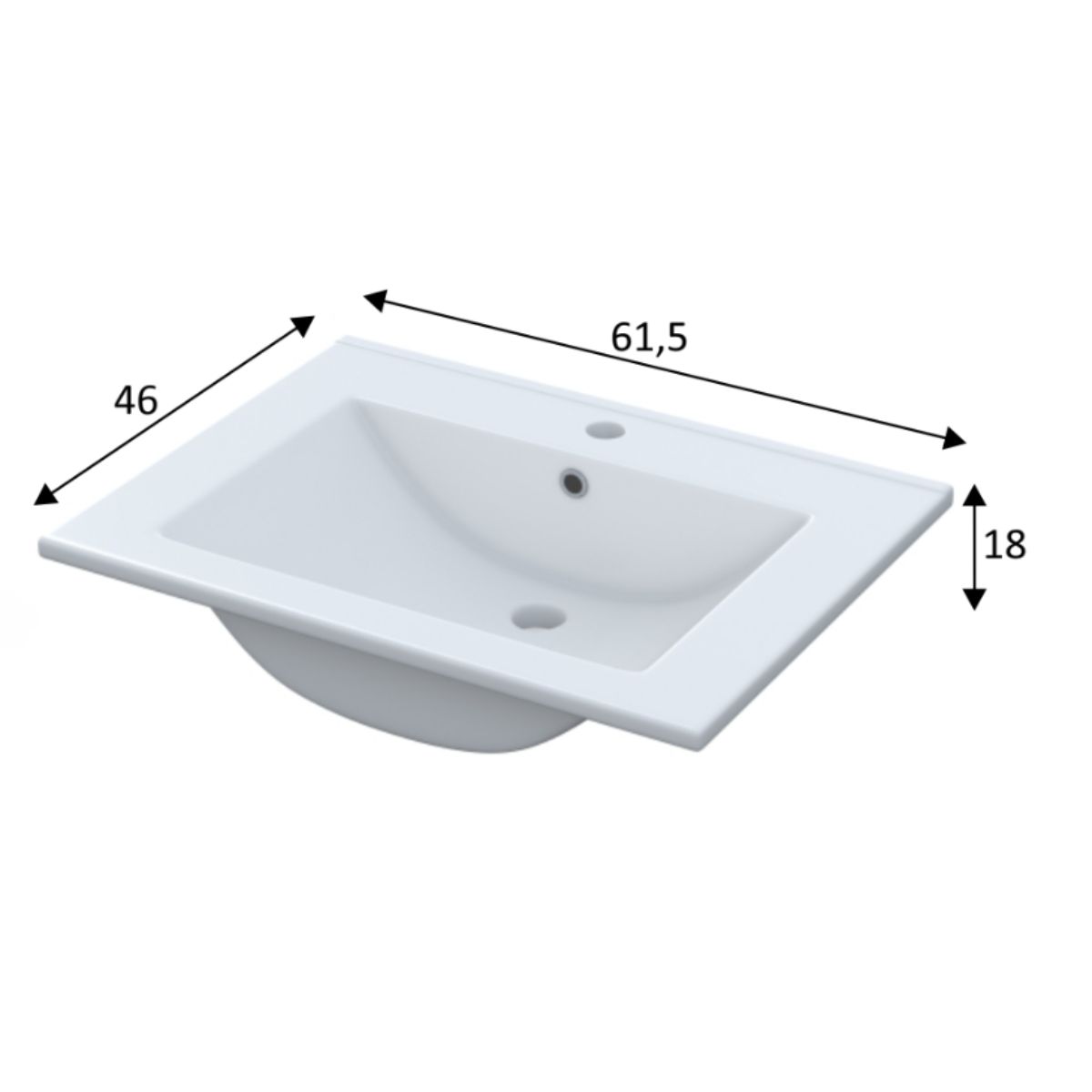 Lavabo 60 x 45 AKM