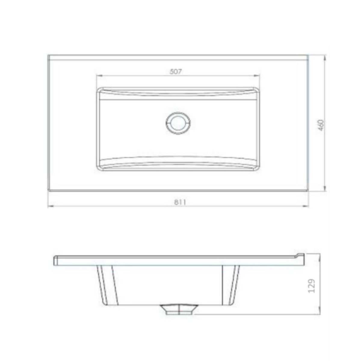 Lavabo 80 x 45 PMMA