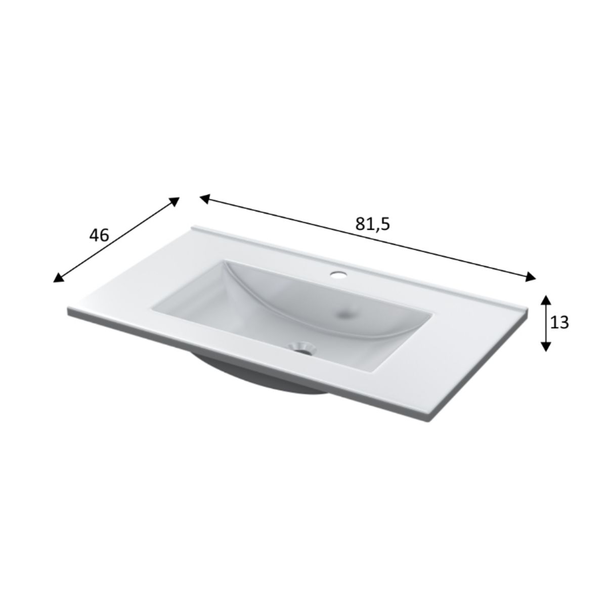Lavabo 80 x 45 PMMA
