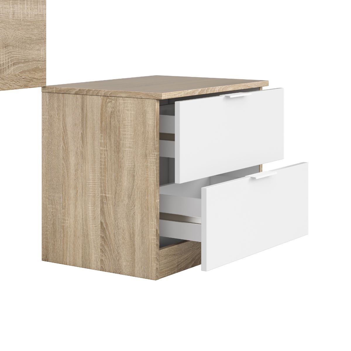 Cabezal 100 + mesita con 2 cajones LOLA