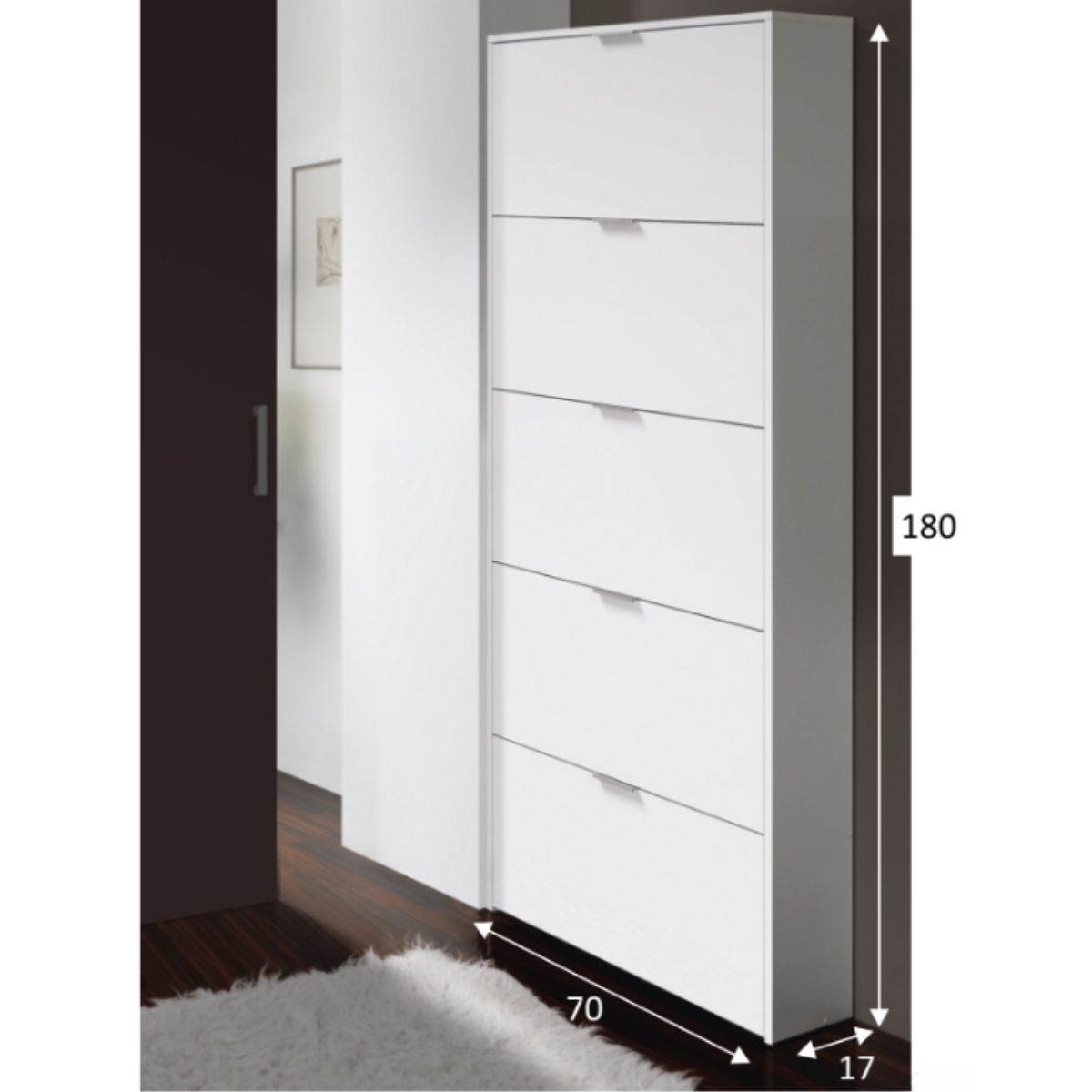 Zapatero 5 puertas (15 pares) SAMY