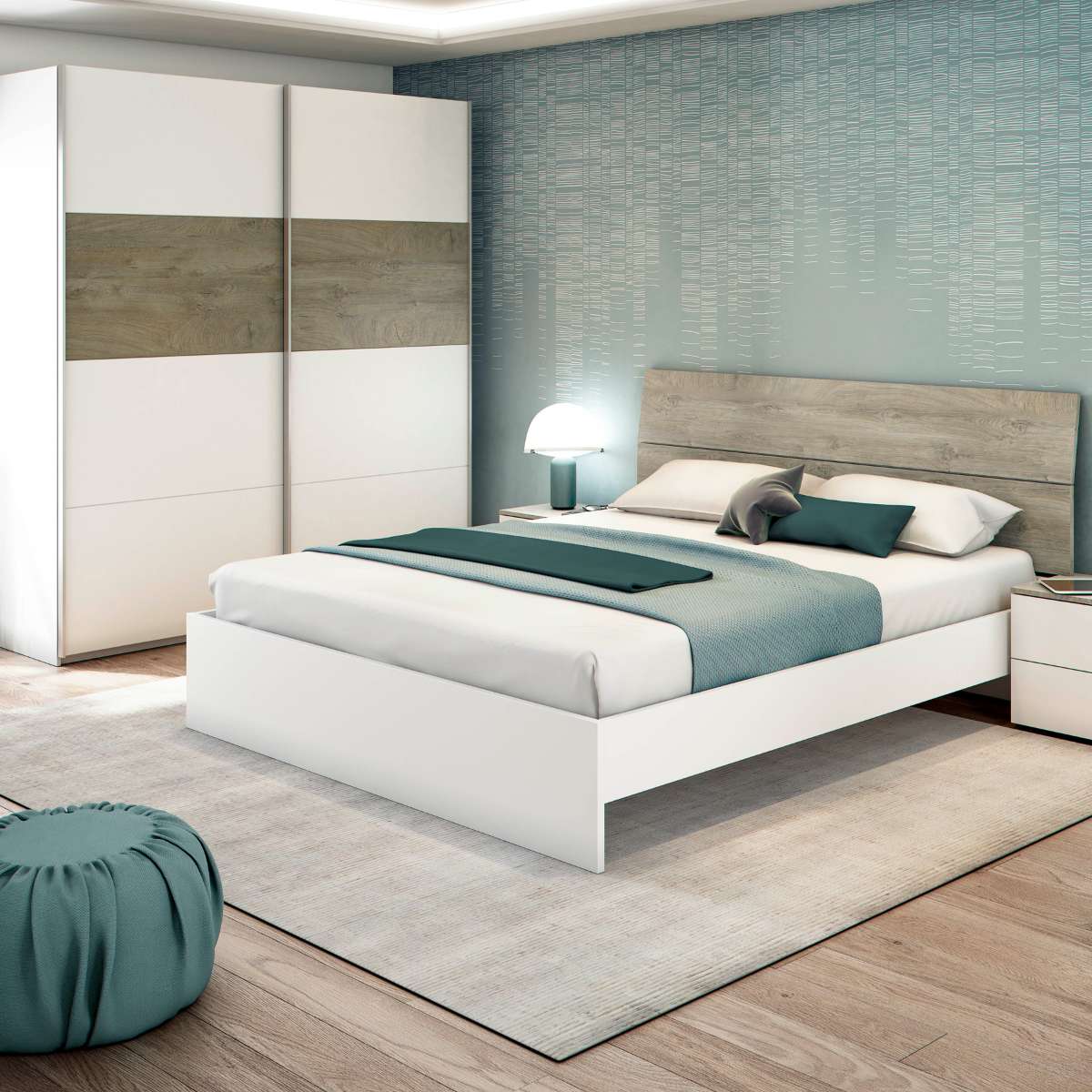 Armario 2 puertas correderas 180 LOIKOS