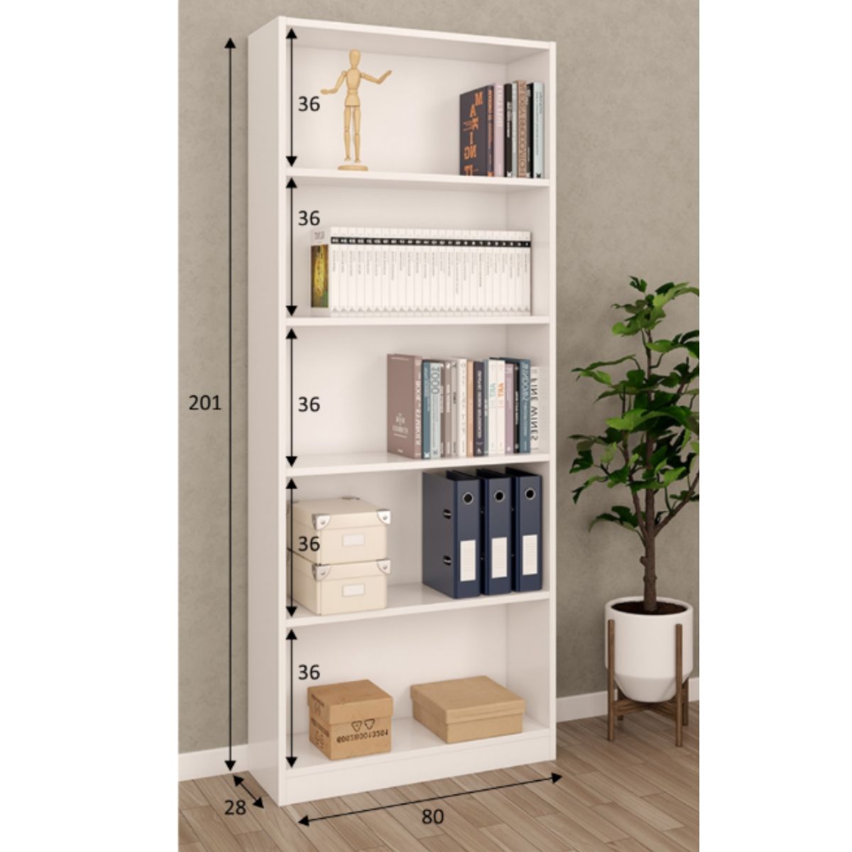 Estanteria 200 x 80 cm THEO