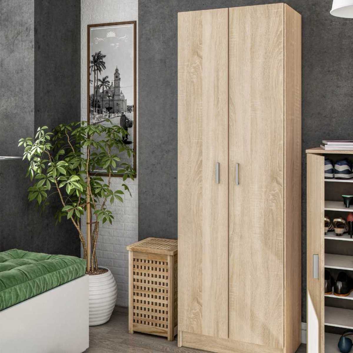 Armario 2 puertas con estantes BLUSS