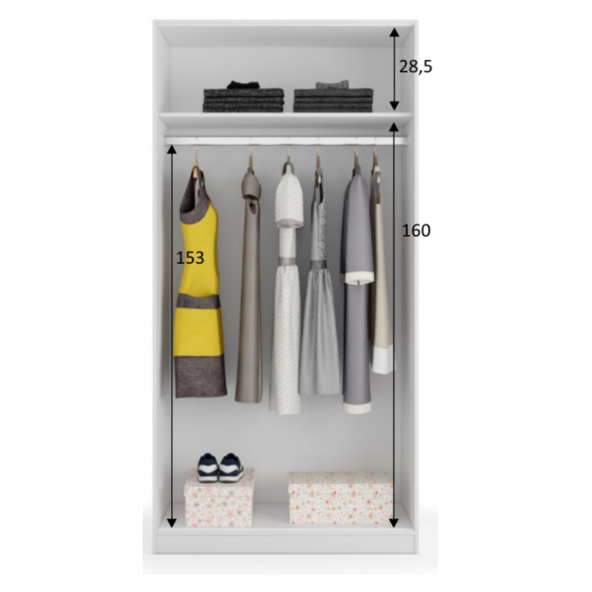 Armario de 2 puertas correderas ARENA