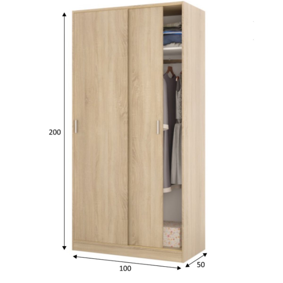 Armario de 2 puertas correderas ARENA