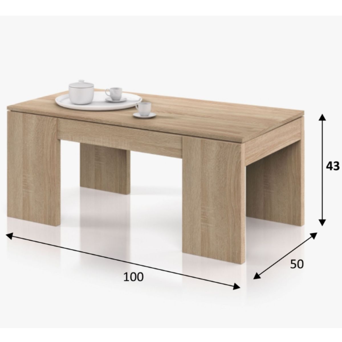 Mesa de centro elevable FLIP