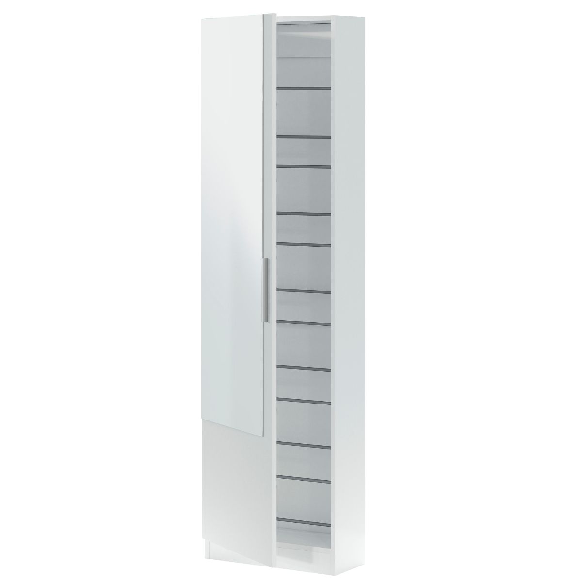 Zapatero 1 puerta + espejo (6 alturas-12 varillas) GOTUS