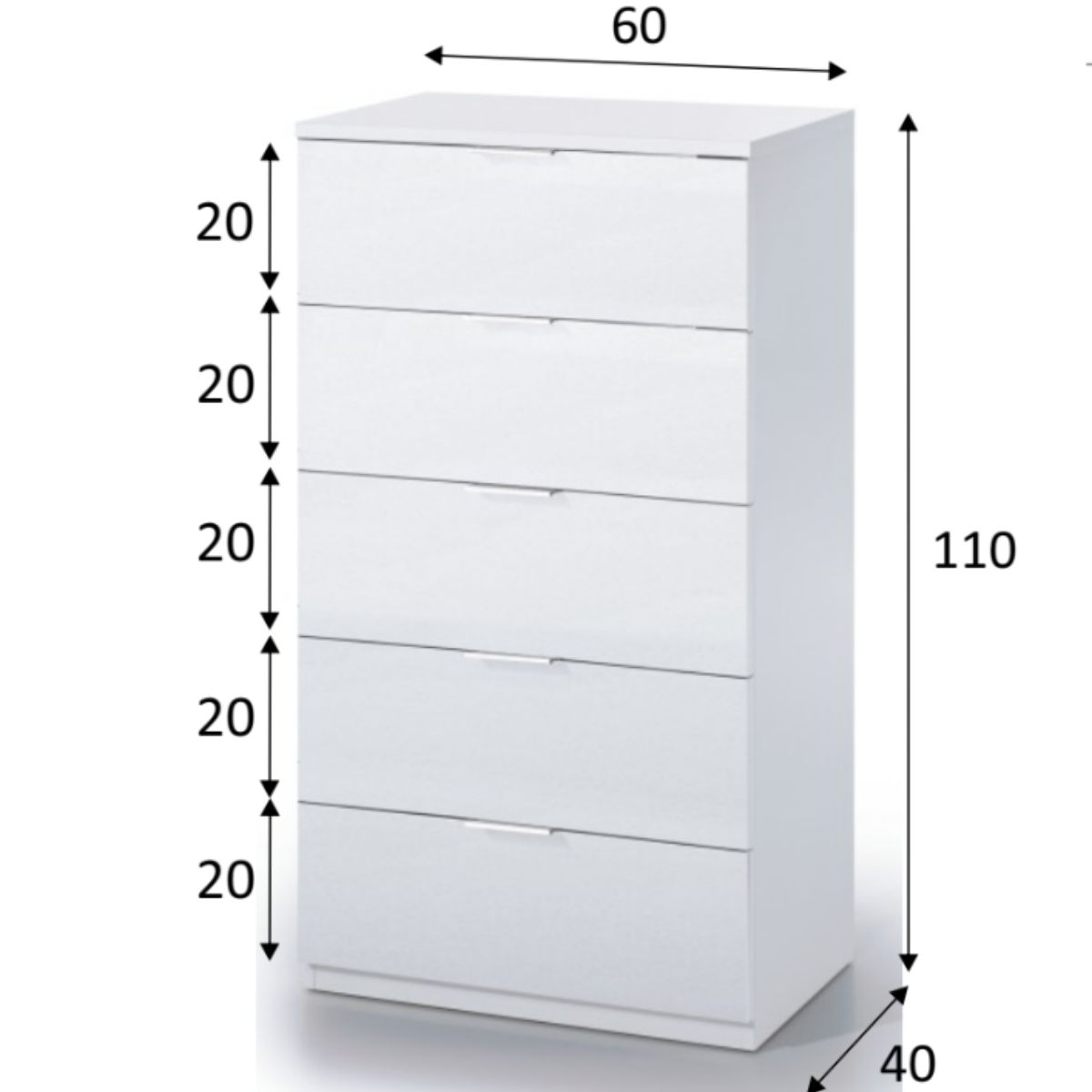 Comoda 5 cajones KAYA