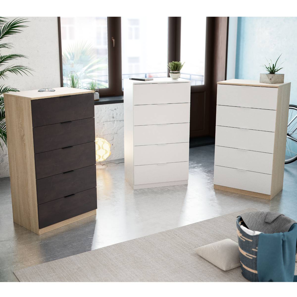 Comoda 5 cajones KAYA