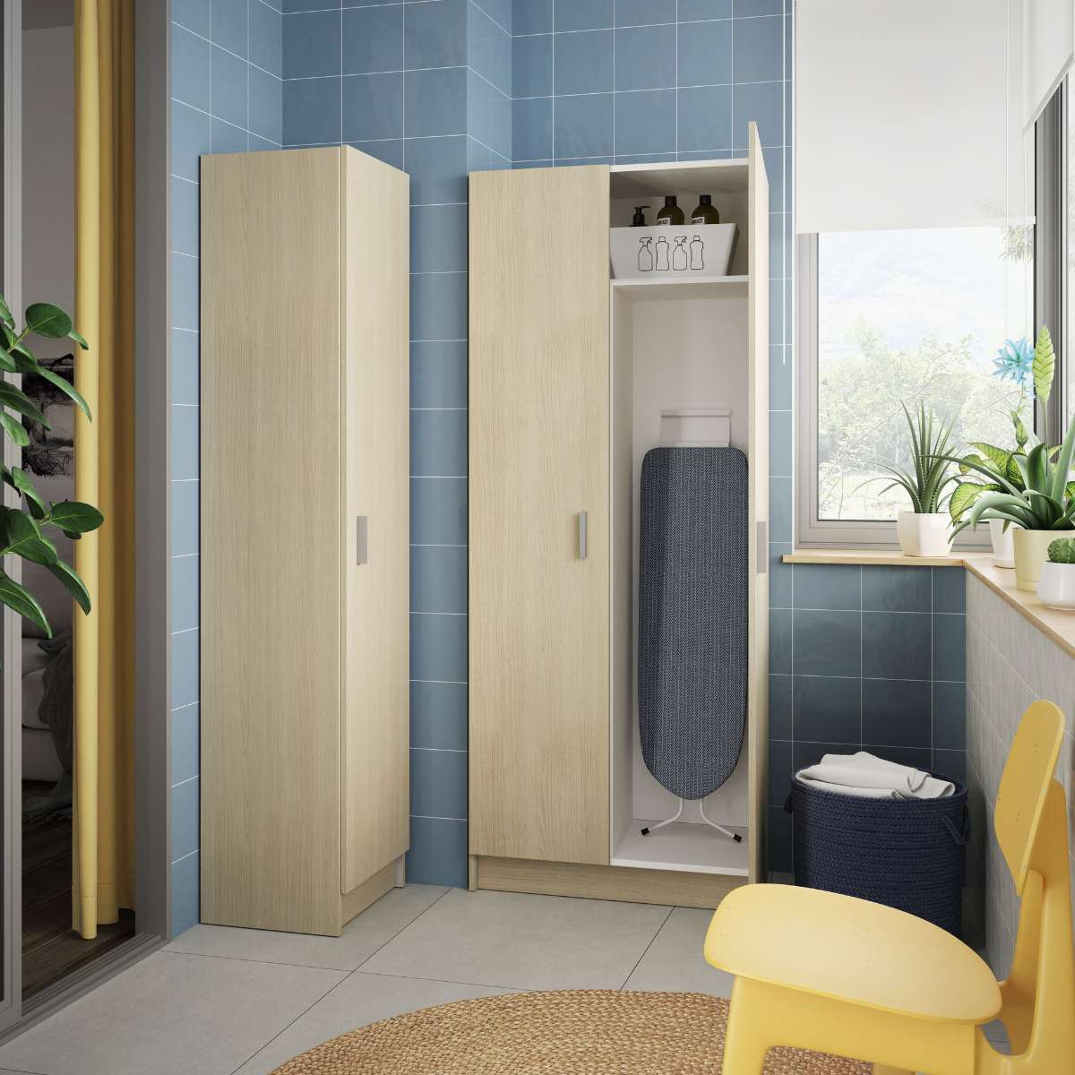 Armario 2 puertas escobero BLUSS