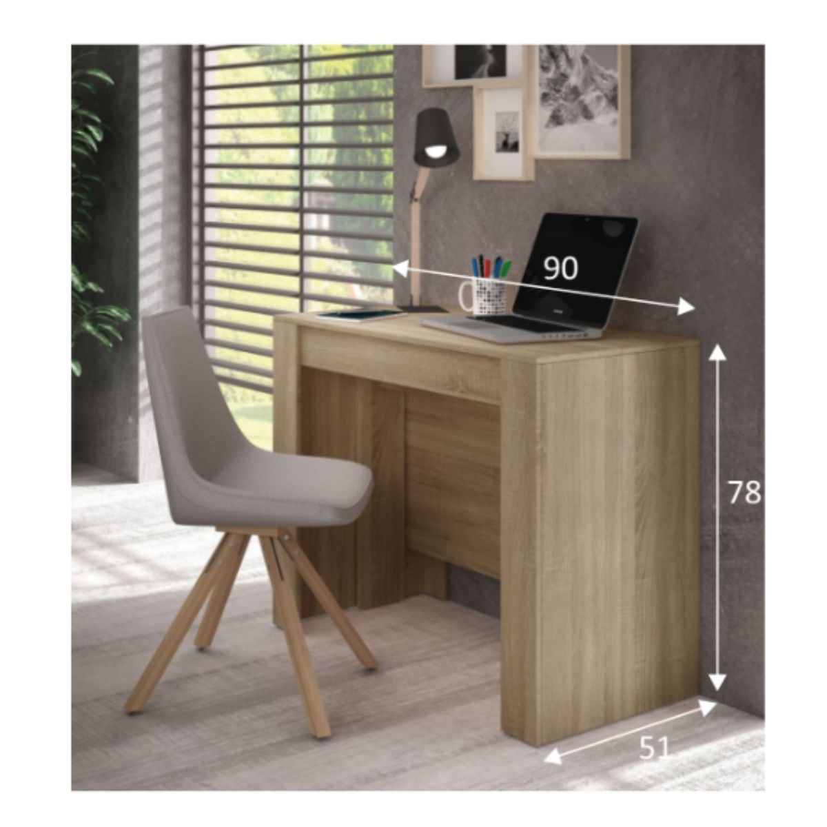 Consola de comedor extensible  90 x 50 / 237 DOFFER