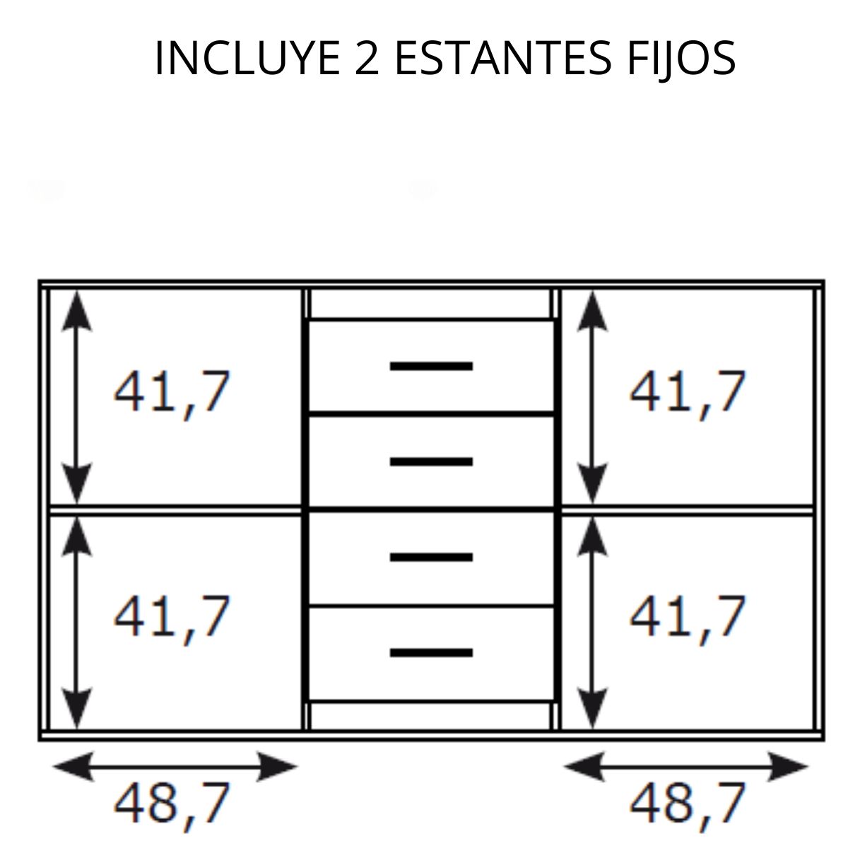 aparador 2p y 4c MARAN 33