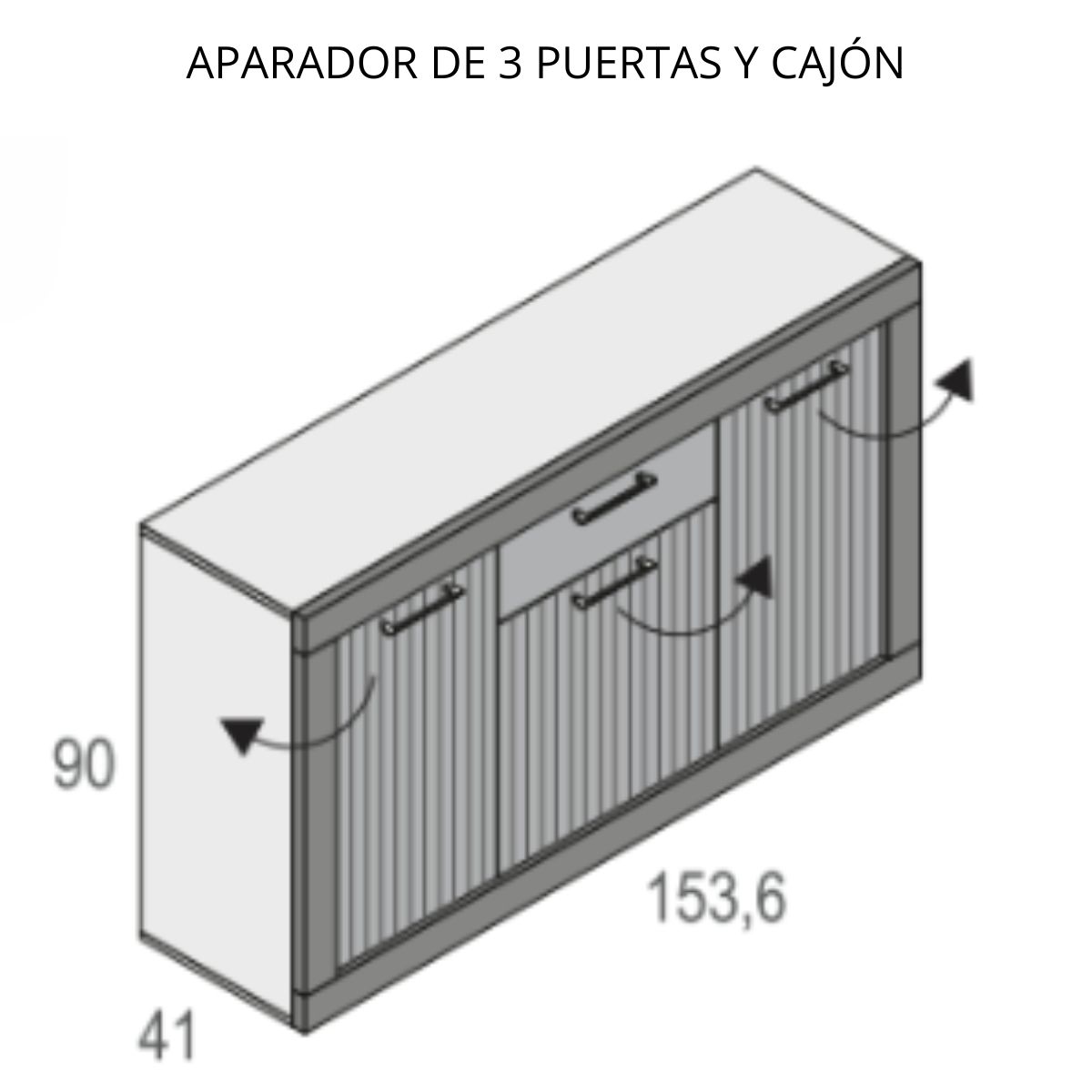 aparador 3p y 1c YORDER 02