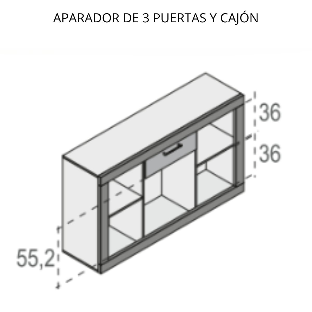 aparador 3p y 1c YORDER 02