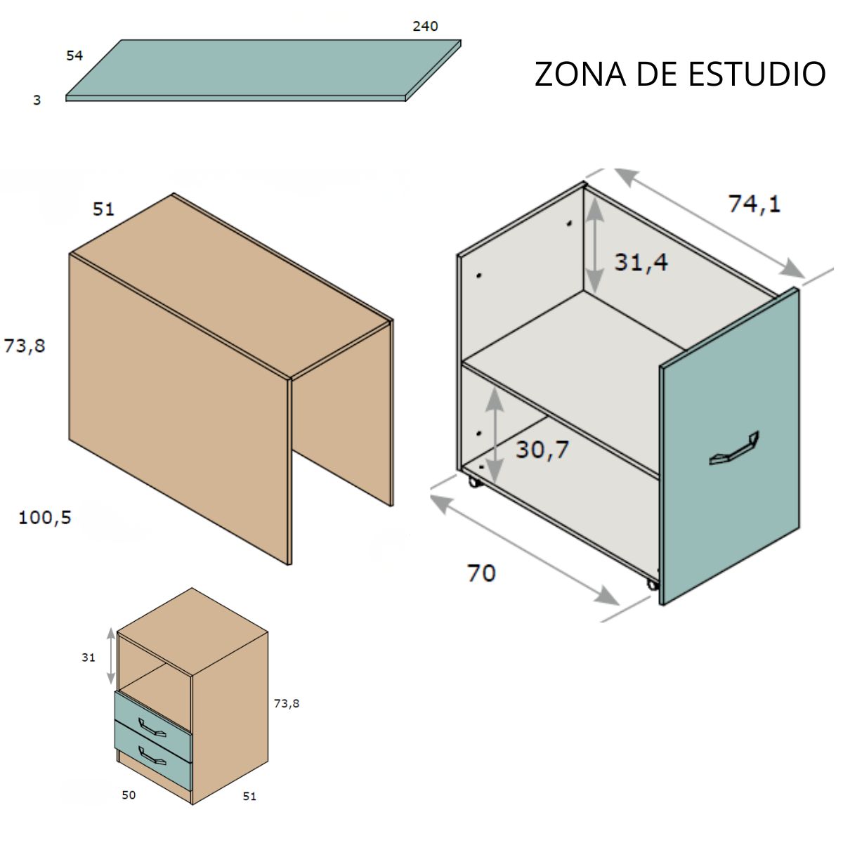 zona de estudio LOBBY 217