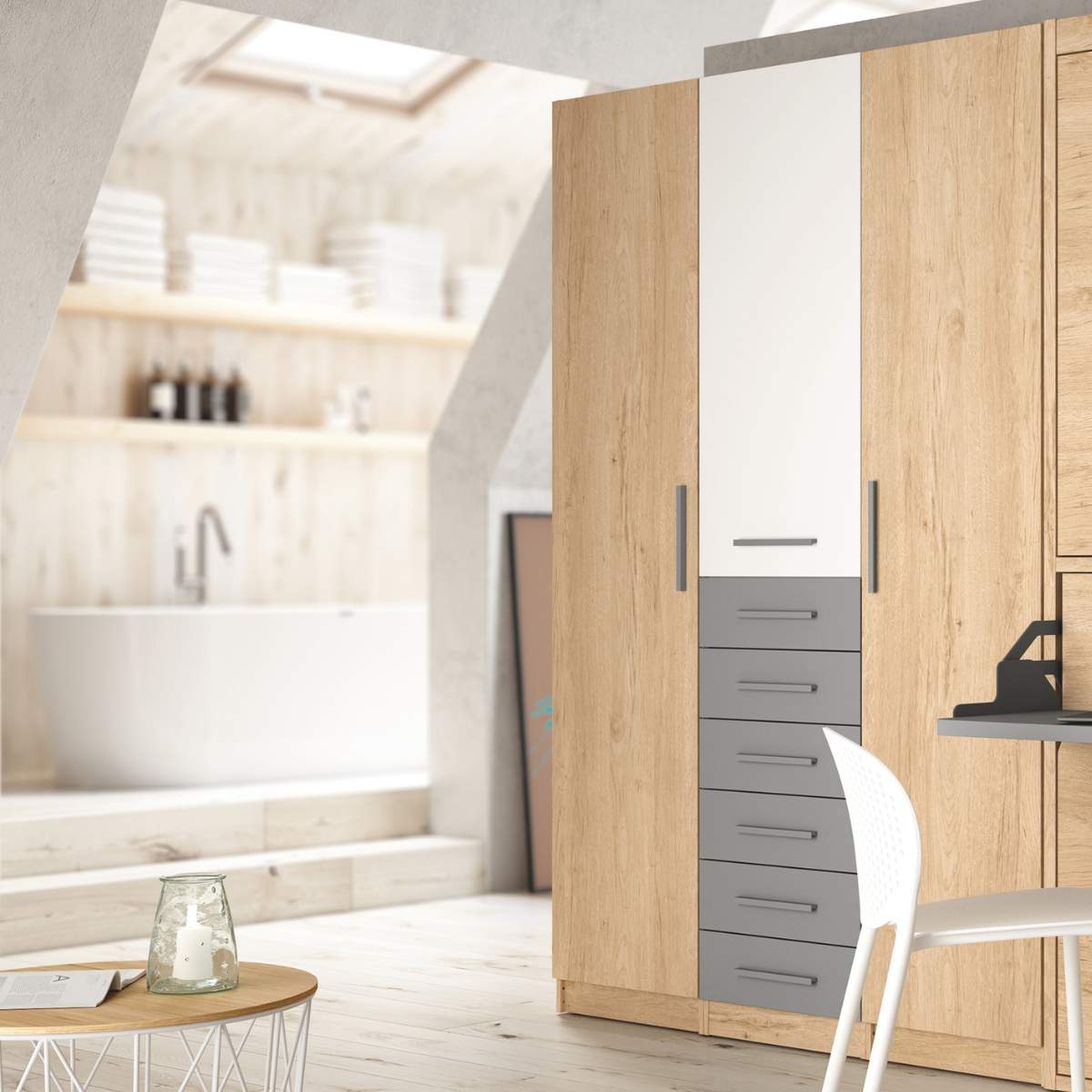 armario 3p y sinfonier 3 cuerpos LOBBY 241