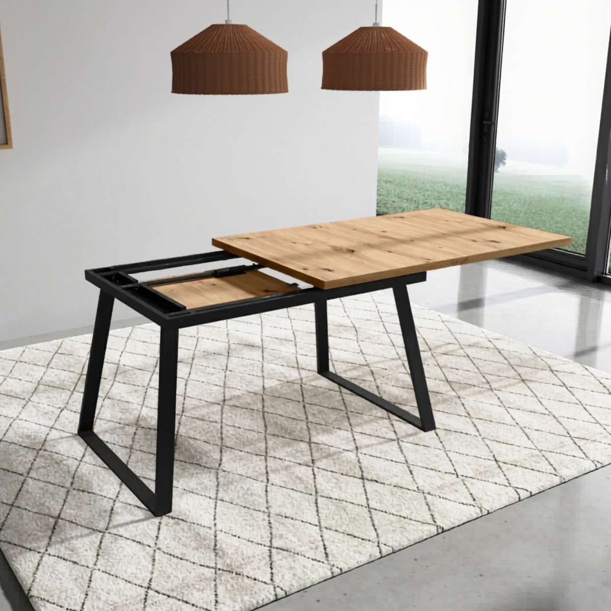 Mesa comedor rectangular 800
