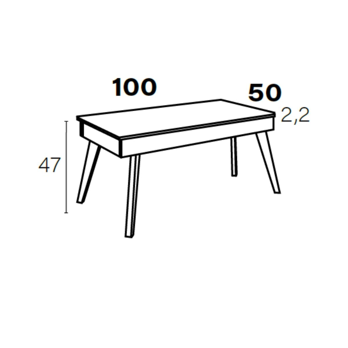 Mesa de centro elevable M814