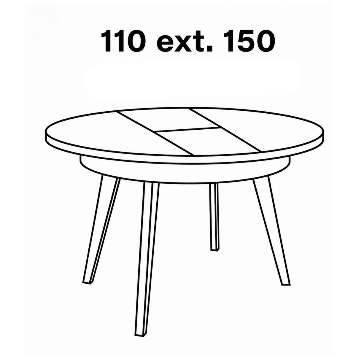 Mesa comedor 110cm M815