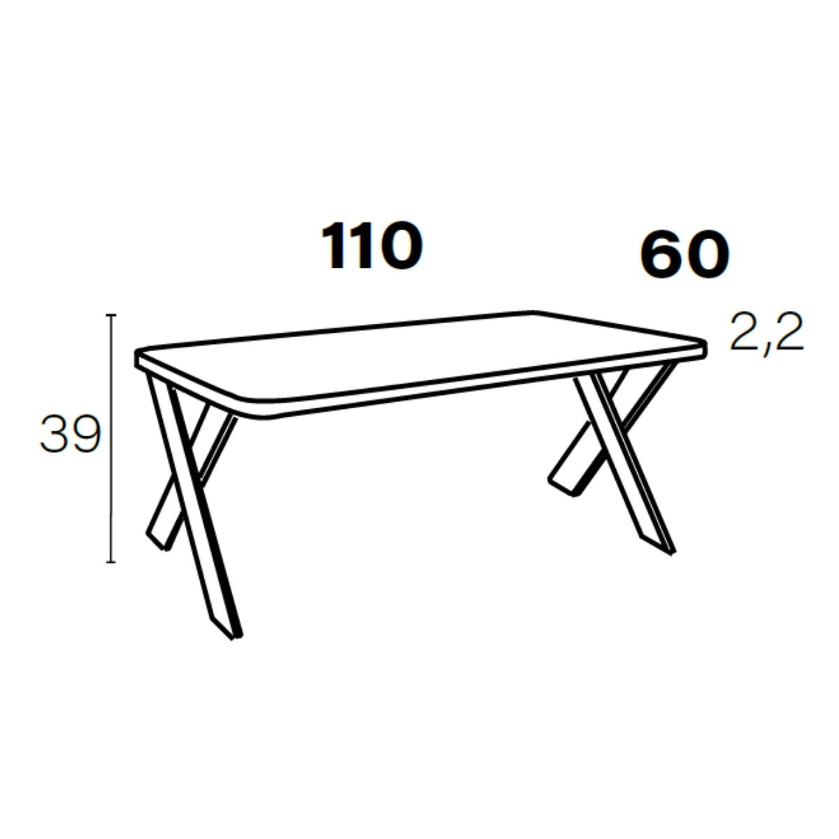 Mesa de centro fija M849