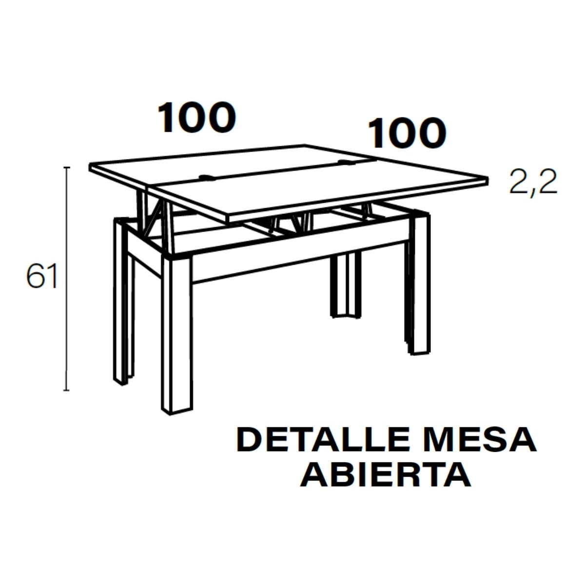 Mesa de centro elevable M906