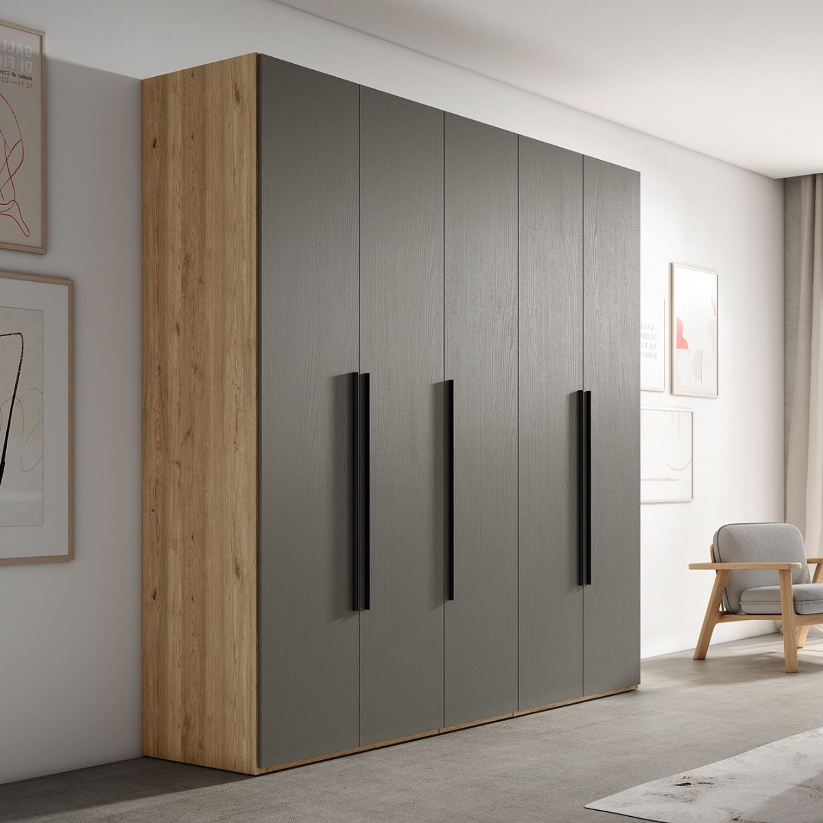 Armario MERY 04 de 5 puertas batientes