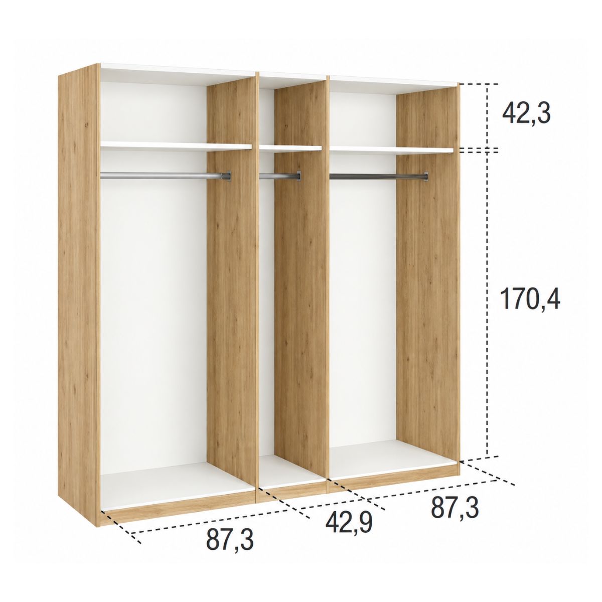 Armario MERY 04 de 5 puertas batientes