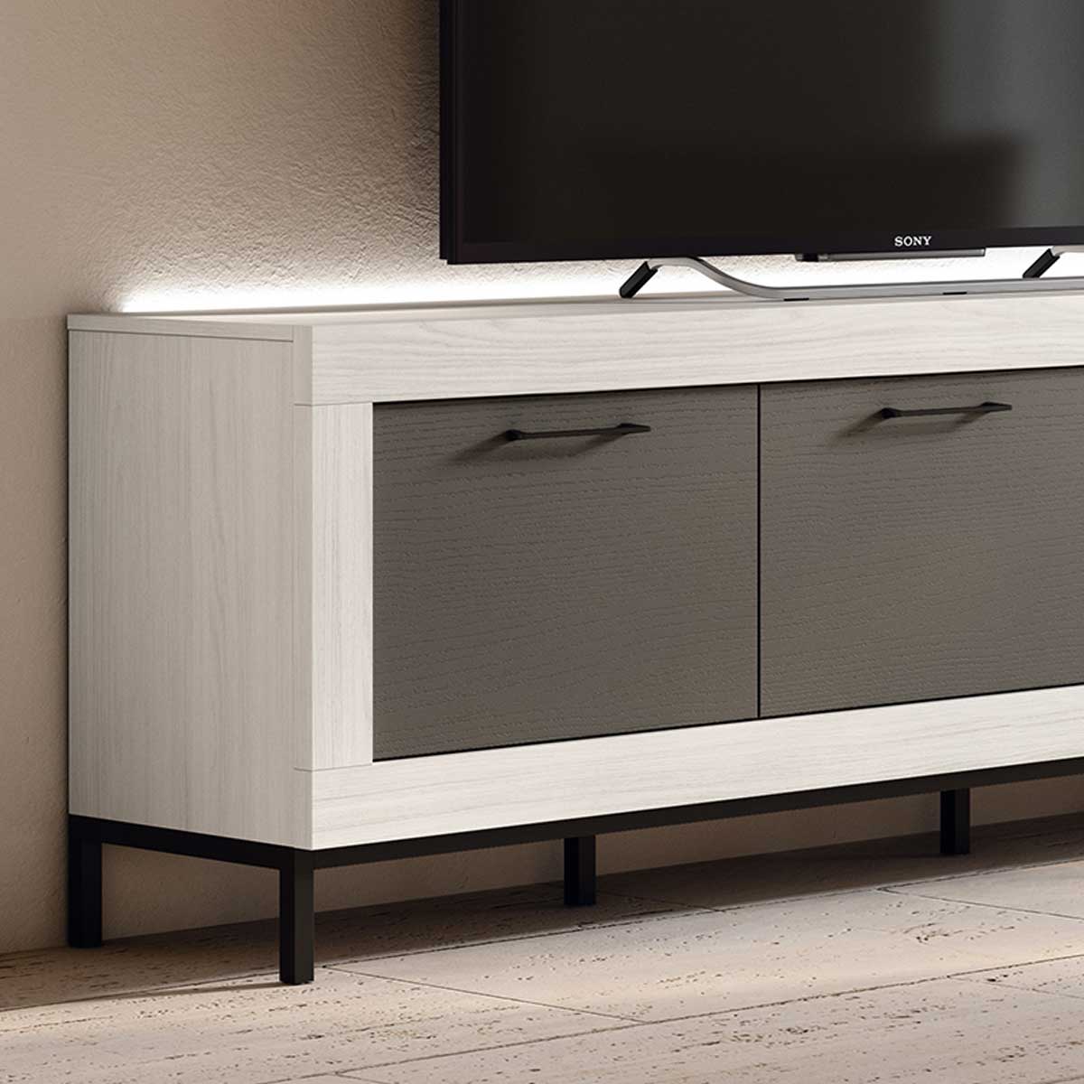 Mueble TV KAUNA 002 con 3 puertas y 2 cajones