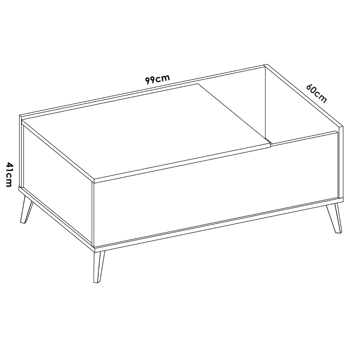 Mesa de centro elevable OTO