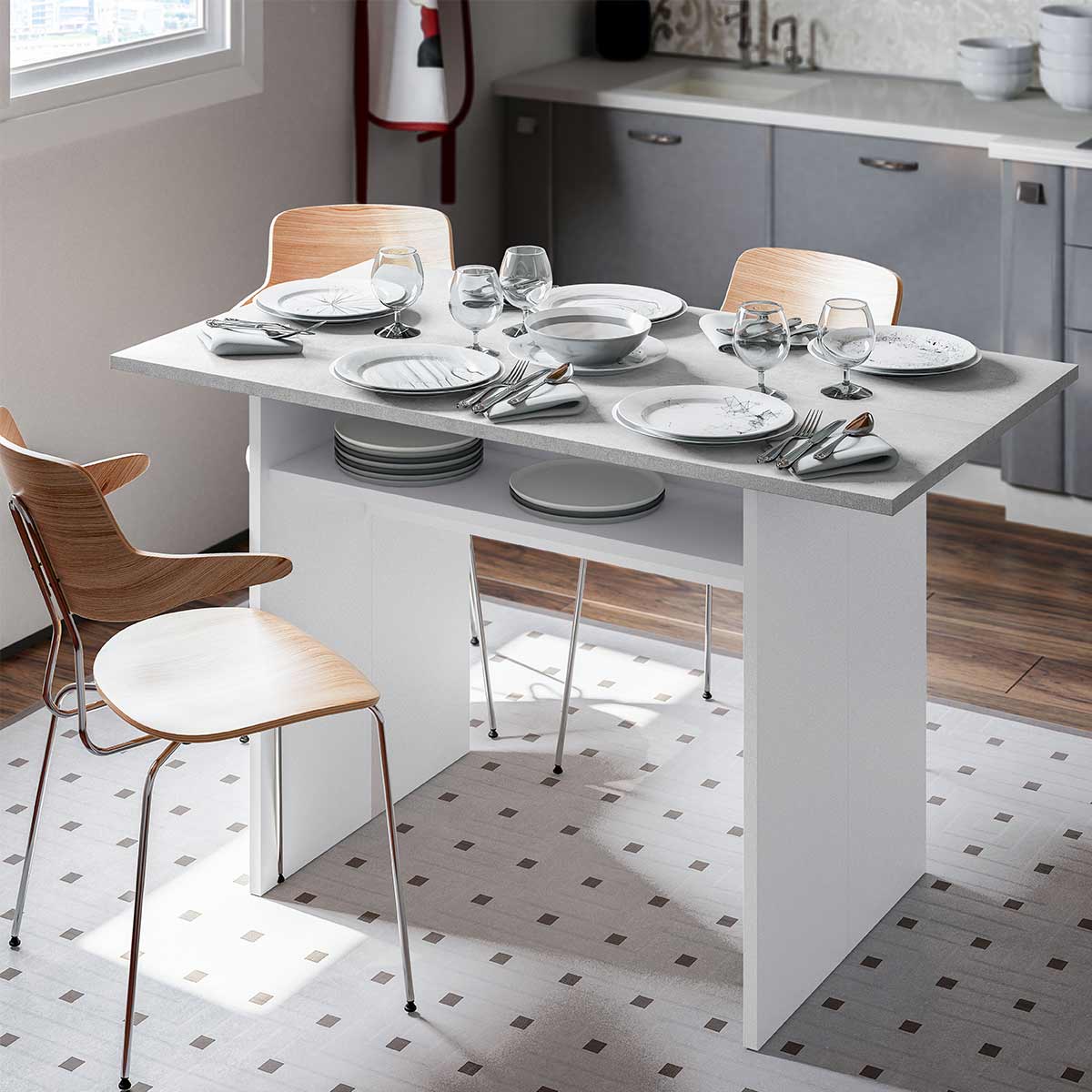 Mesa extensible cocina OGGI