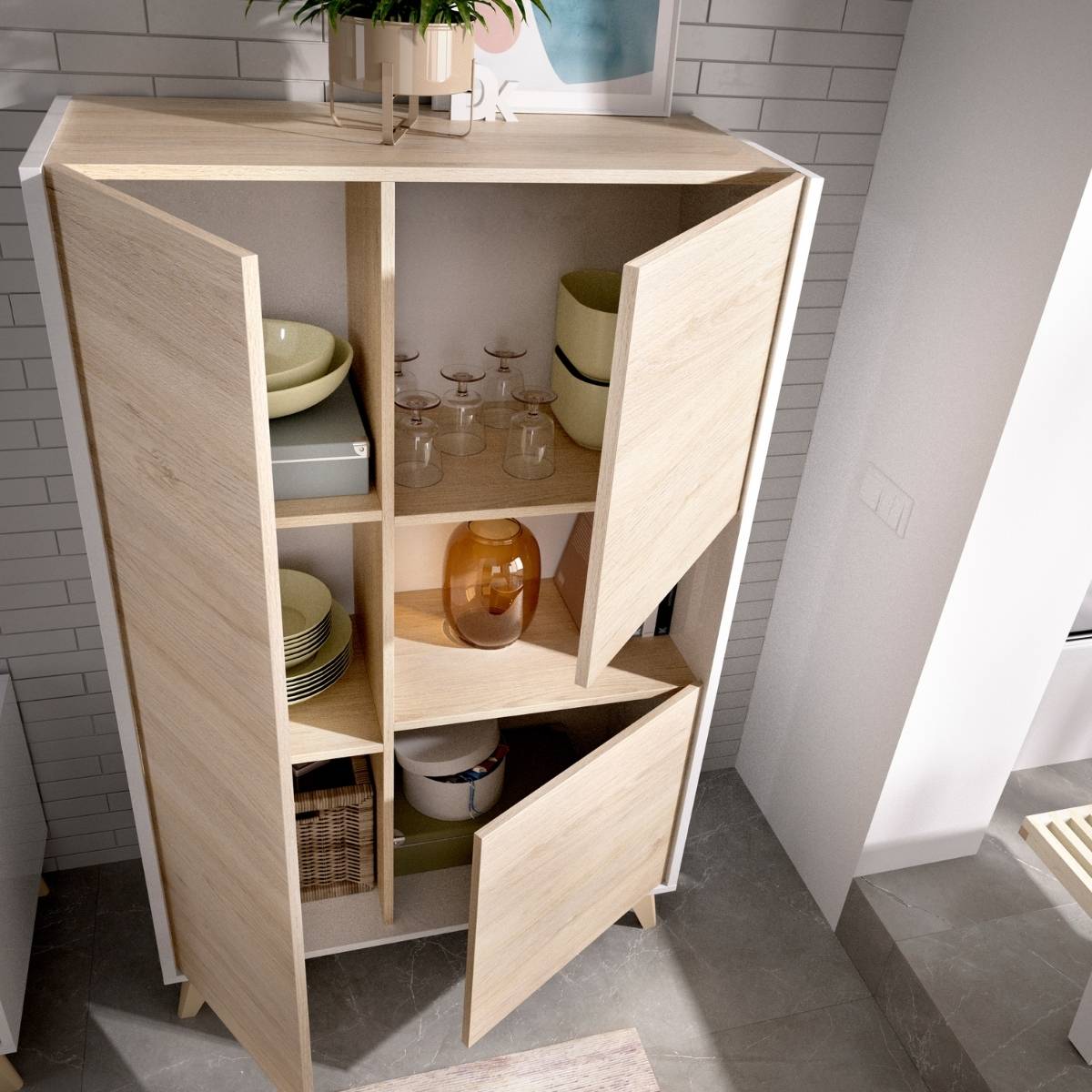 Mueble alto 3 puertas  OTO