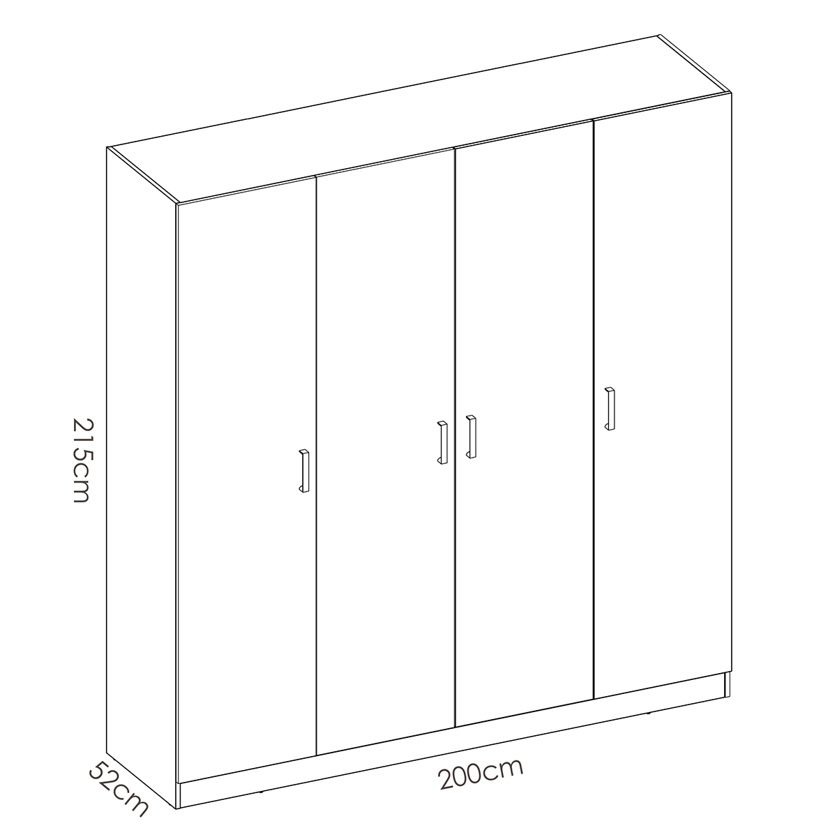 Armario con 4 puertas MAX 103